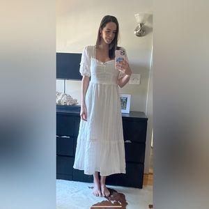 Emory Park White Midi Dress